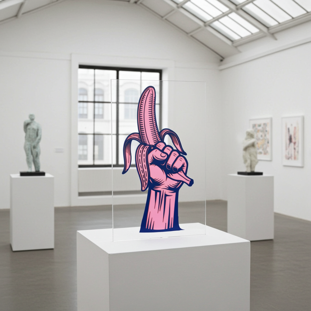 Viva la revolución-Banane rosa-blau